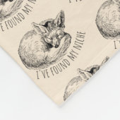 I've Found My Niche Cozy Napping Fox Fleecedecke (Ecke)
