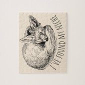 I've Found My Niche Cozy Napping Fox Puzzle (Vertikal)