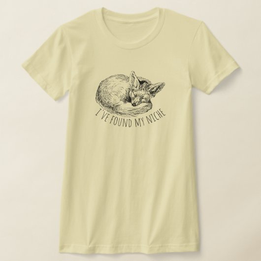I've Found My Niche Cozy Napping Fox T-Shirt (Ablage )