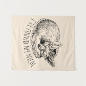 I've Found My Niche Cozy Napping Fox Wandteppich (Vorderseite (Horizontal))