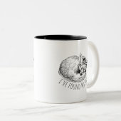 I've Found My Niche Cozy Napping Fox Zweifarbige Tasse (VorderseiteRechts)