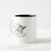 I've Found My Niche Cozy Napping Fox Zweifarbige Tasse (Vorderseite Links)