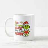 I've Got A Good Heart But This Mouth Funny Christm Kaffeetasse (Links)