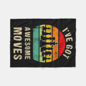 I've Got Awesome Moves Chess Player Funny Chess Pl Fleecedecke (Vorderseite (Horizontal))