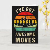 I've Got Awesome Moves Chess Player Funny Chess Pl Karte (Gelbe Blume)