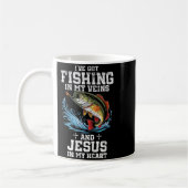 I've Got Fishing In My Veins And Jesus In My Heart Kaffeetasse (Links)