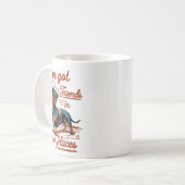 I've Got Friends In Low Places Funny Dachshund Wie Kaffeetasse (Vorderseite Links)