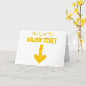 IVE GOT GOLDEN TICKET.pnng Karte (Gelbe Blume)