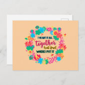 I've got it all together i just forgot i put postkarte (Vorne/Hinten)