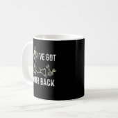 I've Got Your Back Halloween Skeleton Skull Kaffeetasse (Vorderseite Links)