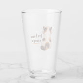 "I've heard enough" Cat Wearing Headphone Glas (Rückseite)