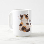 "I've heard enough" Cat Wearing Headphone Kaffeetasse (Vorderseite Links)
