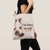 "I've heard enough" Cat Wearing Headphone Tasche (Von Nahem)