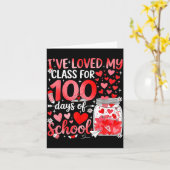 I've Loved My Cl For 100 Days Of School Valentine  Karte (Gelbe Blume)
