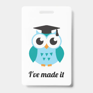 Ive made it cute wise owl ausweis