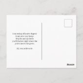 I've Moved Sunset Golf Course Pink Golf Cart Postkarte (Rückseite)