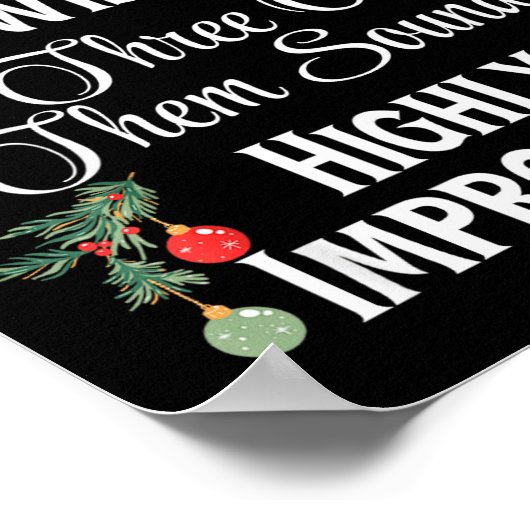 I've Never Met Even One Wise Man Three Sounds Impr Poster (Ecke)