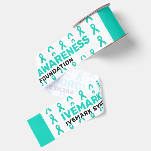Ivemark-Syndrom-Bewusstseins-Musterband Ripsband (Rückseite)