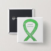 Ivemark Syndrome Awareness Ribbon Custom Button (Vorne & Hinten)