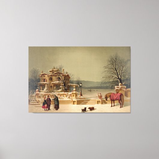Ives "American Winter Scene" Leinwand (Vorderseite)