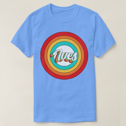 Ives Name Shirt Vintag Ives Circle (Design vorne)