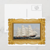 Ives — Postkarte für das Clipper-Schiff (Vorne/Hinten)