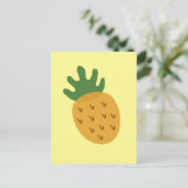 IVF Ananas | Moderne Niedlich-Gelbschwellinfruchtb Postkarte (Stehend Vorderseite)