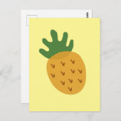 IVF Ananas | Moderne Niedlich-Gelbschwellinfruchtb Postkarte (Vorne/Hinten)