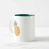 IVF Ananas | Moderne Unterstützung der Niedlichen  Zweifarbige Tasse (Vorderseite Links)