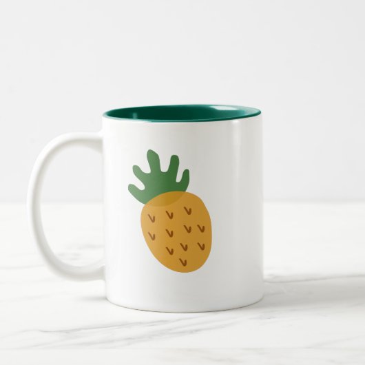 IVF Ananas | Moderne Unterstützung der Niedlichen Zweifarbige Tasse (Links)
