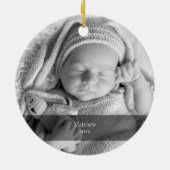 IVF Baby Ananas mit jedem Shot-Foto Keramik Ornament (Hinten)