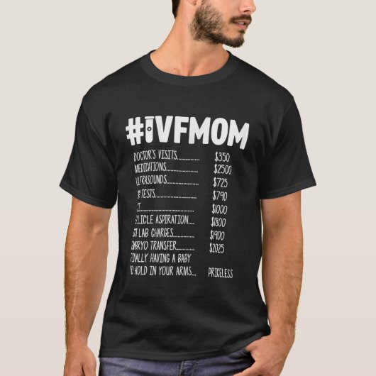 IVF Geschenkgutscheine Krieger Mama Preis Transfer T-Shirt (Vorderseite)