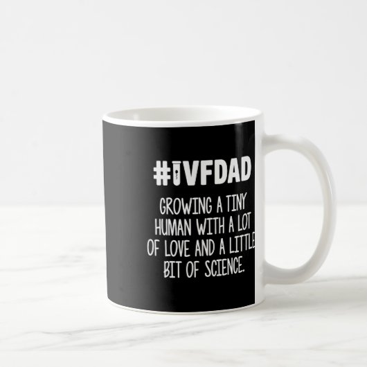 Ivf Gift Warrior Vater Liebe Transfer Day Unfrucht Kaffeetasse (Rechts)