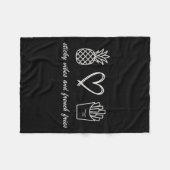 Ivf Mom Pregnancy Transfer Day Sticky Vibes & Fleecedecke (Vorderseite (Horizontal))