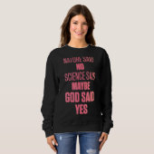Ivf Survivor Krieger-Mama, Gott sei Dank Transfer  Sweatshirt (Vorne ganz)