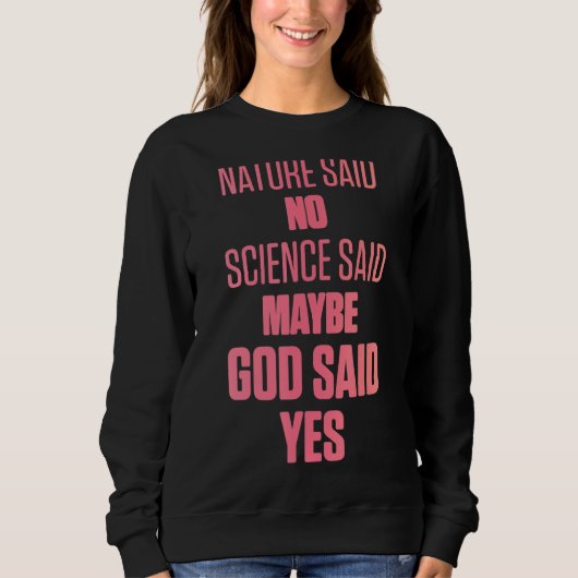 Ivf Survivor Krieger-Mama, Gott sei Dank Transfer  Sweatshirt (Vorderseite)