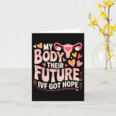 IVF Transfer Day Surrogacy Schwangerschaft Leihmut Karte (Gelbe Blume)