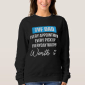 IVF Warrior Dad Waiting Transfer Day Infertility Sweatshirt (Vorderseite)