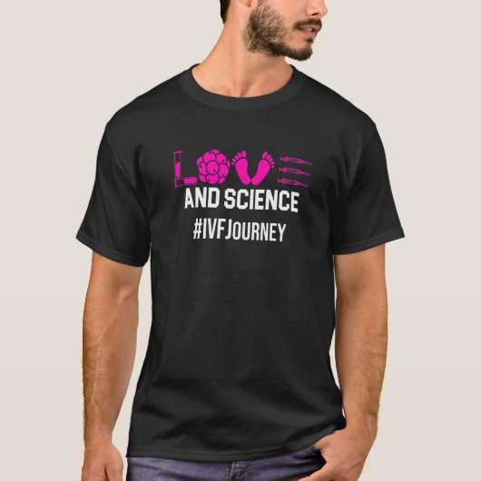 Ivf Warrior Vater Mama Science Transfer Day Infert T-Shirt (Vorderseite)