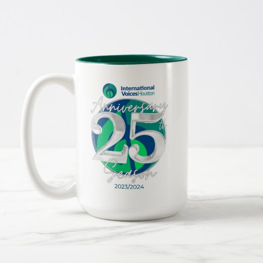 IVH 25-jähriges Jubiläum Zwei-Tonen-Tasse - Hunter Zweifarbige Tasse (Links)