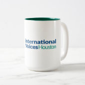 IVH-Logo Zwei-Tone-Tasse - Jäger Green Zweifarbige Tasse (VorderseiteRechts)