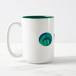 IVH-Logo Zwei-Tone-Tasse - Jäger Green Zweifarbige Tasse