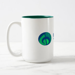 IVH-Logo Zwei-Tone-Tasse - Jäger Green Zweifarbige Tasse