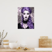 Ivin Lavender Fantasy Fantastische Kunst Poster (Küche)