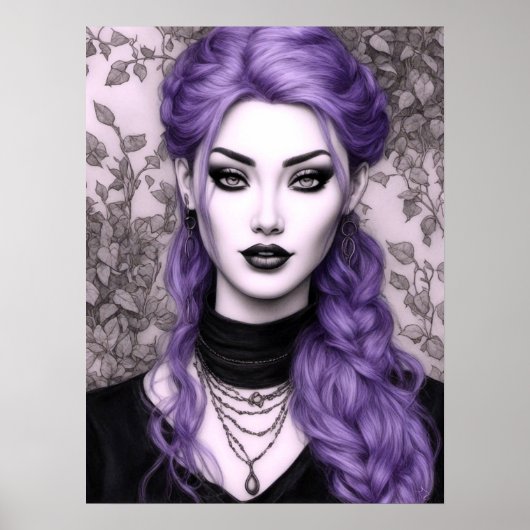 Ivin Lavender Fantasy Fantastische Kunst Poster (Vorne)