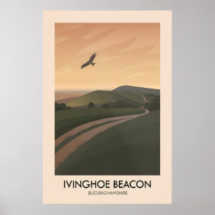 Ivinghoe Beacon Buckinghamshire Reiseplakat Poster