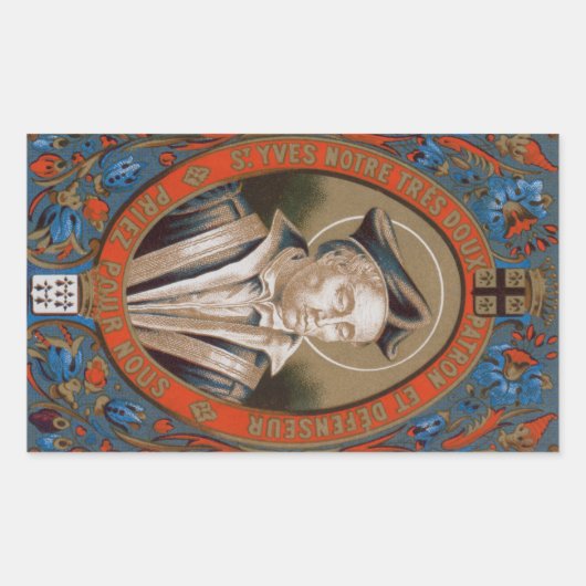 Ivo of Kermartin (M 005) Rechteckiger Aufkleber (Vorderseite)