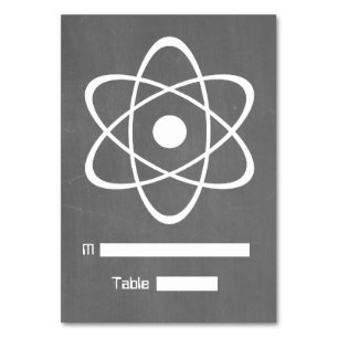 Ivorische Atomkarton-Platzkarte Tischnummer