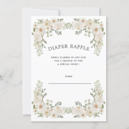 Ivorische Blütenblätter Einladung