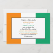 ivorische Flagge, Flagge von Côte d'Ivoire Hochzei Einladung (Vorderseite)